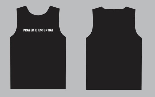 Prayer Is Essential Tank Top ( Black/White )